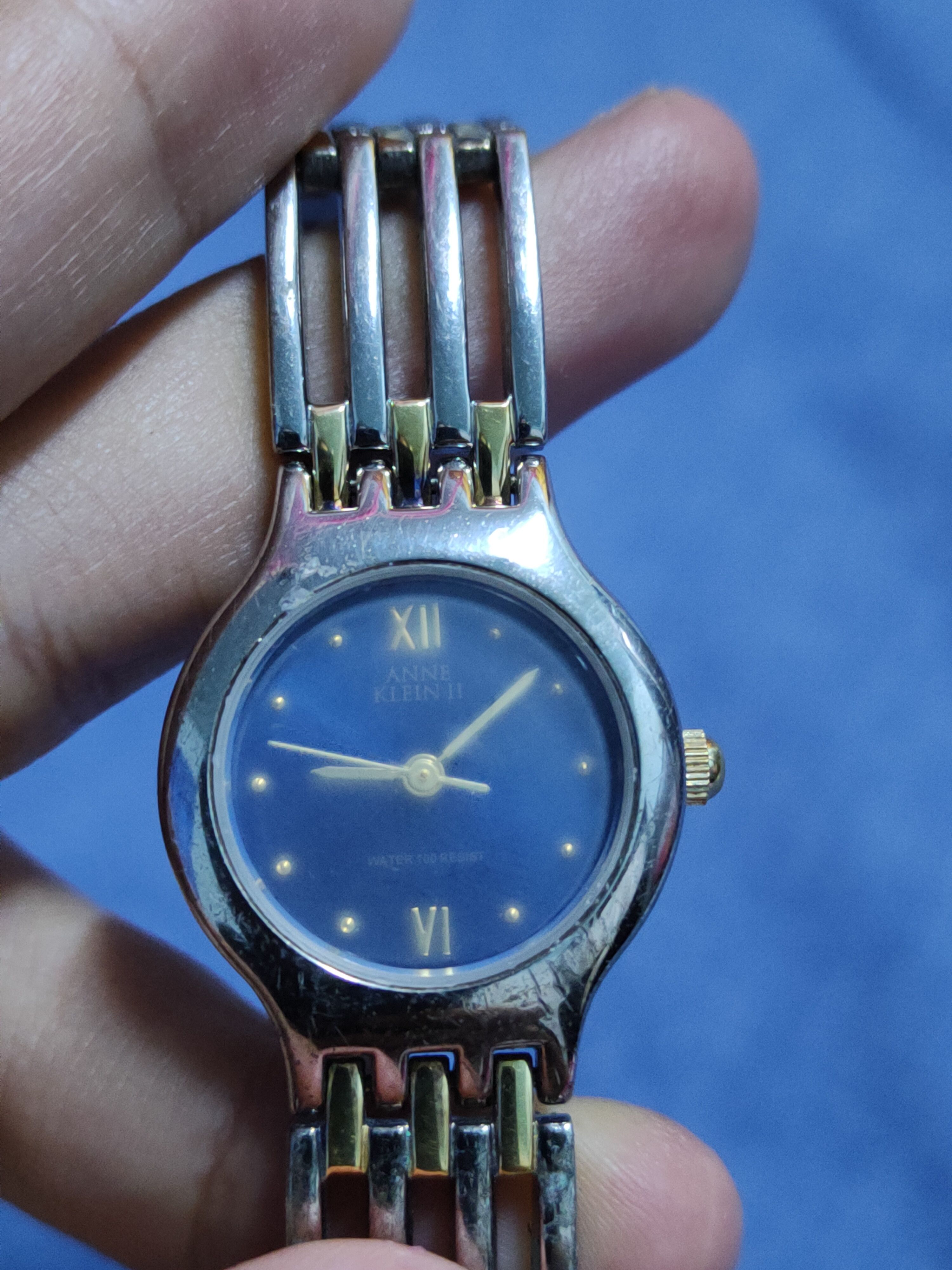 Anne Klein × Vintage Anne Klein II-Quartz Silver vintage ladies Watch #J063S Size ONE SIZE - 6 Thumbnail