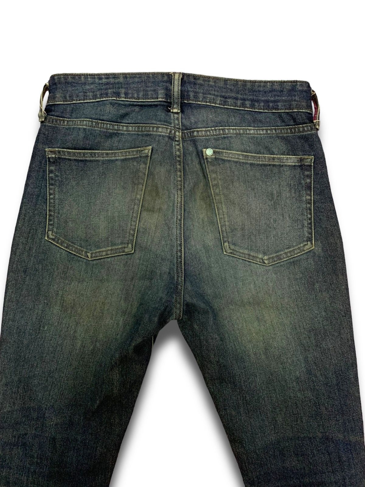 H&M × Marni VINTAGE Distressed Skinny Dark Blue Size US 30 / EU 46 - 5 Thumbnail
