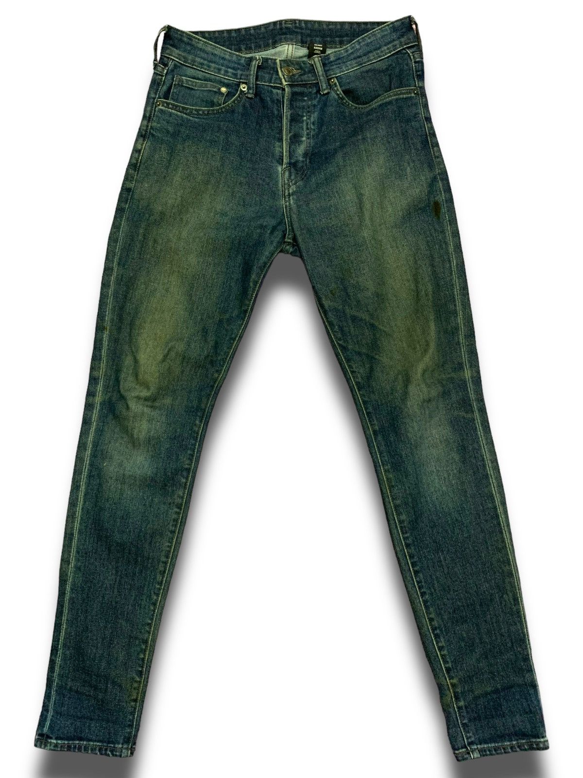 H&M × Marni VINTAGE Distressed Skinny Dark Blue Size US 30 / EU 46 - 1 Thumbnail