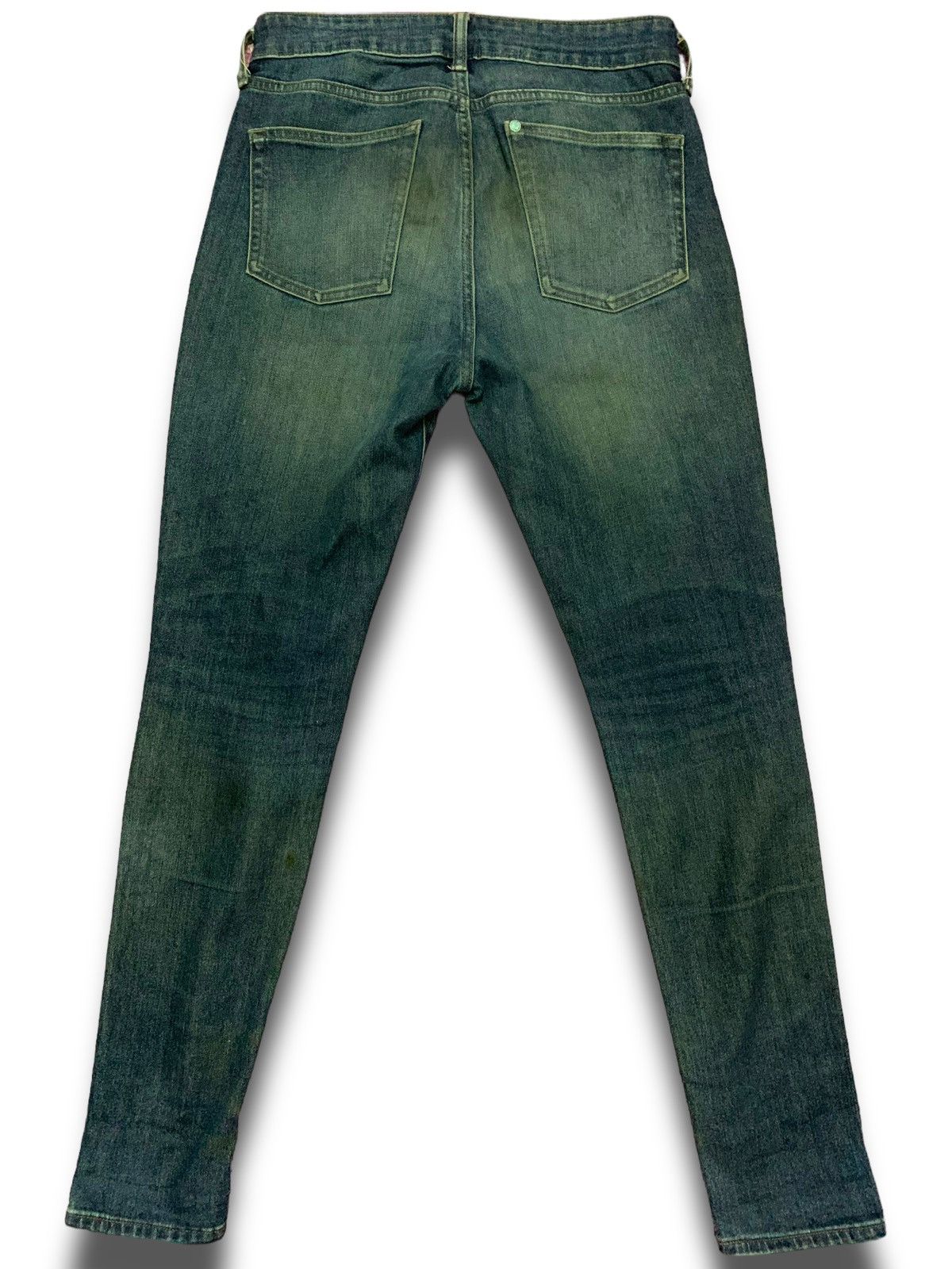 H&M × Marni VINTAGE Distressed Skinny Dark Blue Size US 30 / EU 46 - 4 Thumbnail