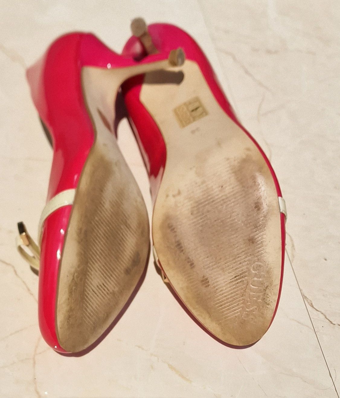 Guess GUESS pink fuchsia patent leather stiletto heels 38 7,5 Size US 8 / IT 38 - 11 Thumbnail