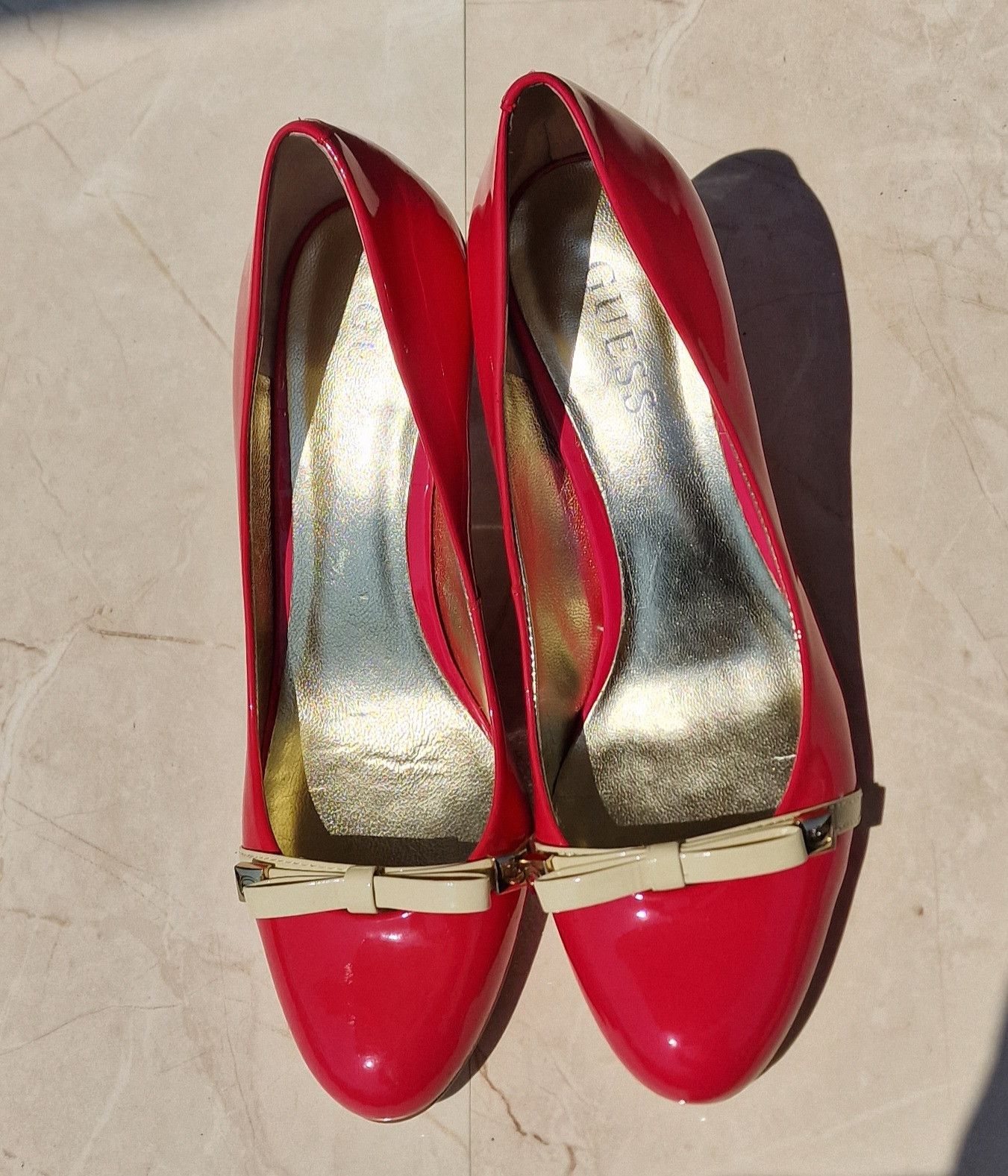Guess GUESS pink fuchsia patent leather stiletto heels 38 7,5 Size US 8 / IT 38 - 10 Thumbnail