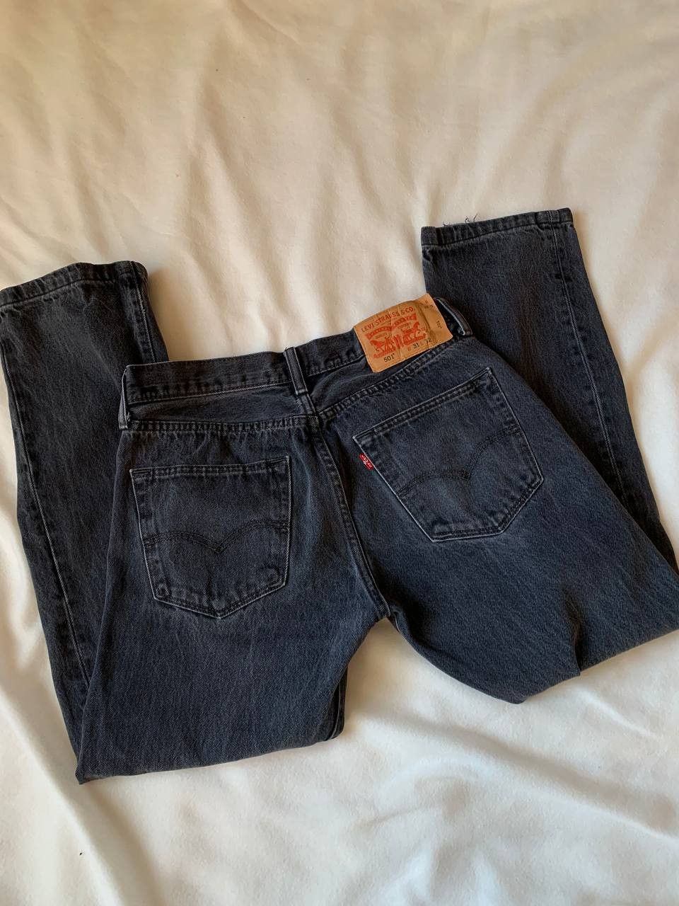 Levi's × Levi's Vintage Clothing Vintage Levi's 501 Gray Denim Pants W31 L30 Size US 31 - 4 Thumbnail