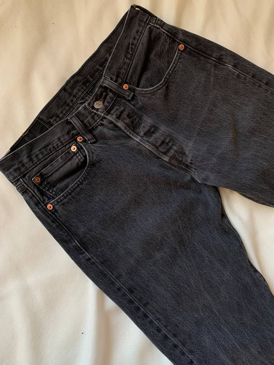 Levi's × Levi's Vintage Clothing Vintage Levi's 501 Gray Denim Pants W31 L30 Size US 31 - 2 Thumbnail