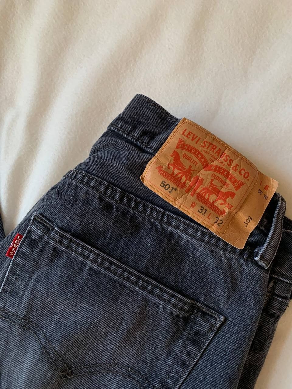 Levi's × Levi's Vintage Clothing Vintage Levi's 501 Gray Denim Pants W31 L30 Size US 31 - 7 Thumbnail