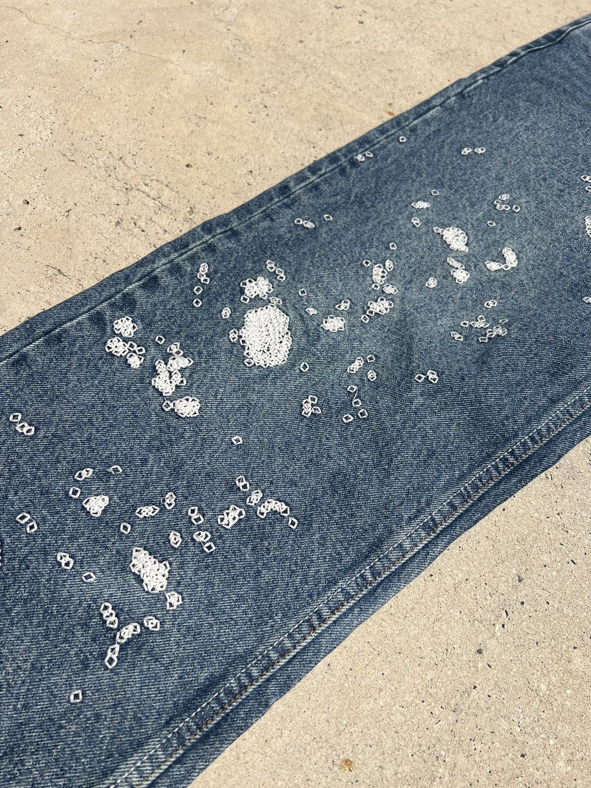 Fugazi Fugazi chain splatter denim Size US 32 / EU 48 - 2 Thumbnail