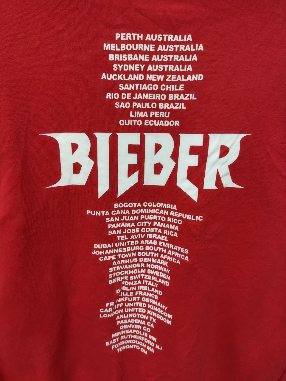 Justin Bieber Bieber Tour 2017 Hoodie Size US S / EU 44-46 / 1 - 3 Thumbnail