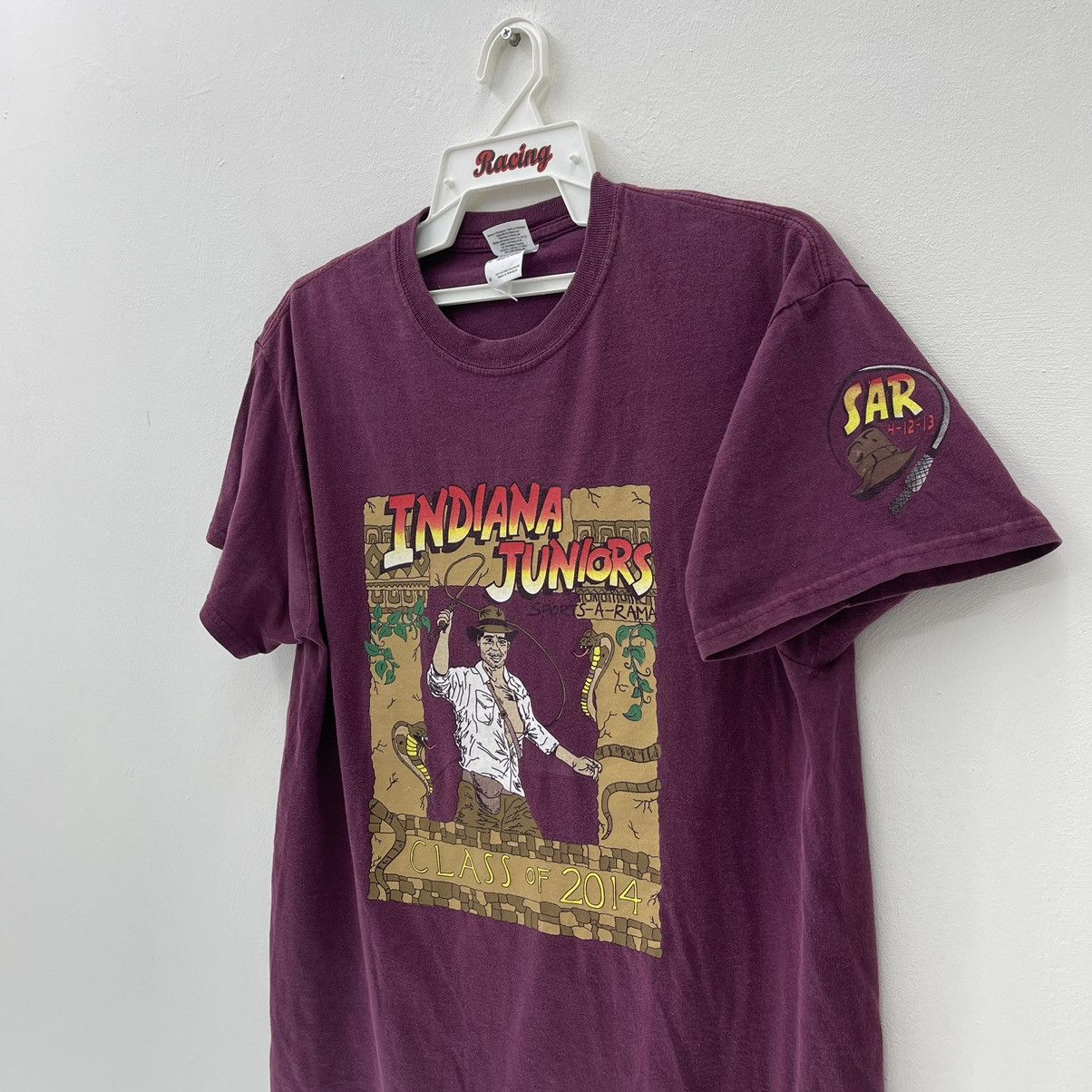 Vintage Vintage Indiana Jones Tshirt Indiana Juniors Movie Shirt Size US M / EU 48-50 / 2 - 4 Thumbnail