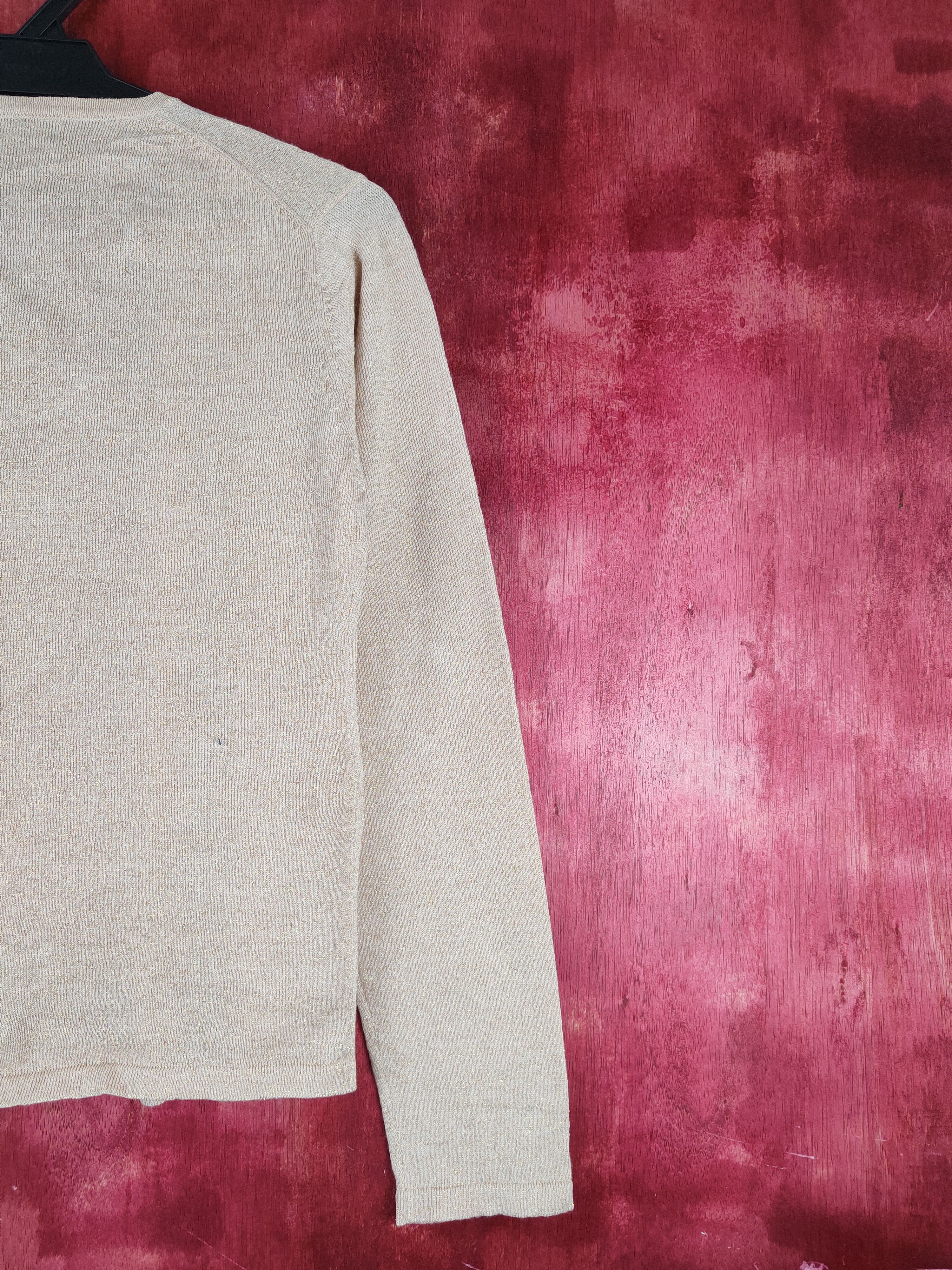 Japanese Brand Espritmur Brown/Gold Shining Cardigan knitwear vintage #S857 Size S / US 4 / IT 40 - 10 Thumbnail