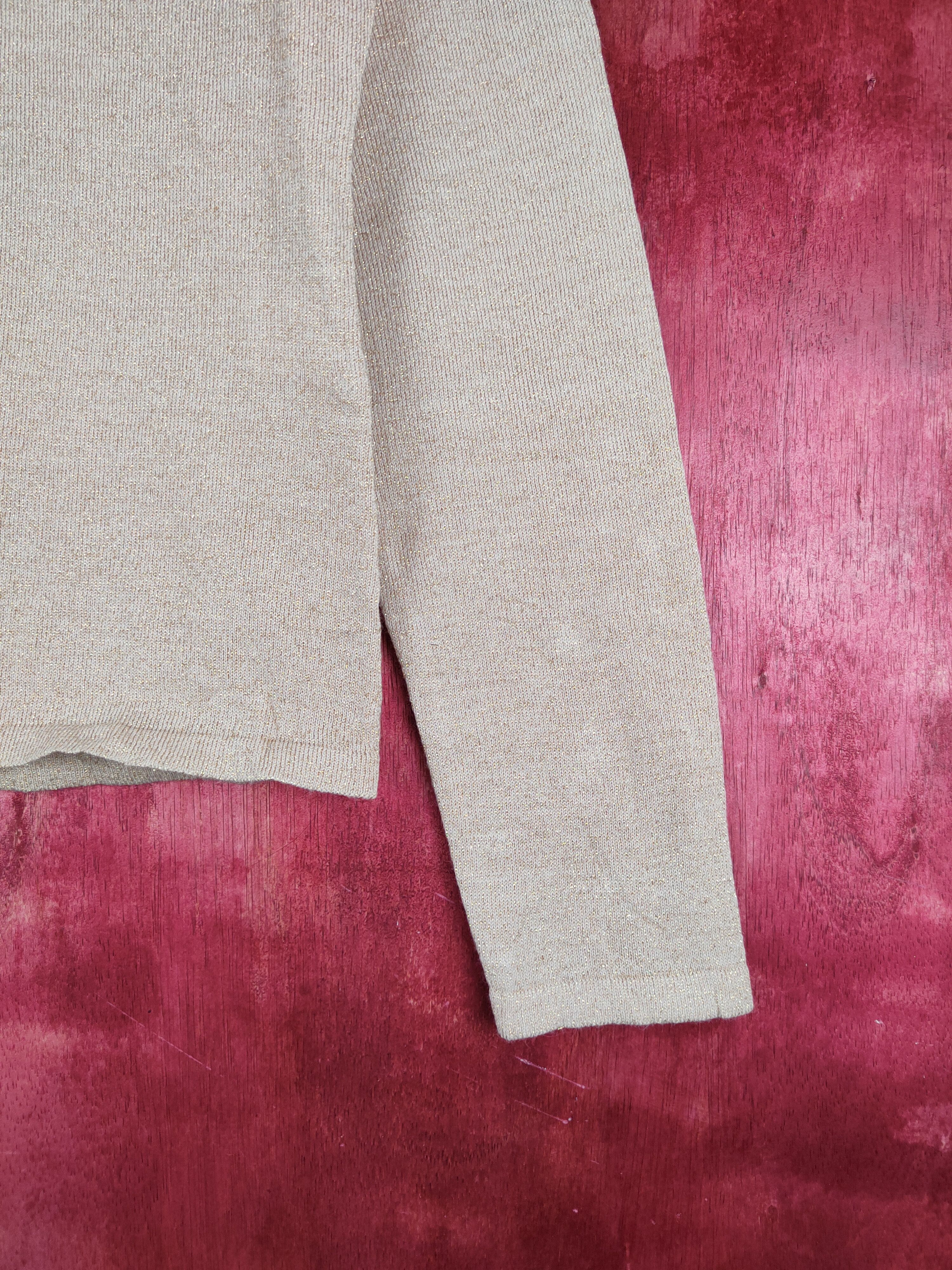 Japanese Brand Espritmur Brown/Gold Shining Cardigan knitwear vintage #S857 Size S / US 4 / IT 40 - 7 Thumbnail