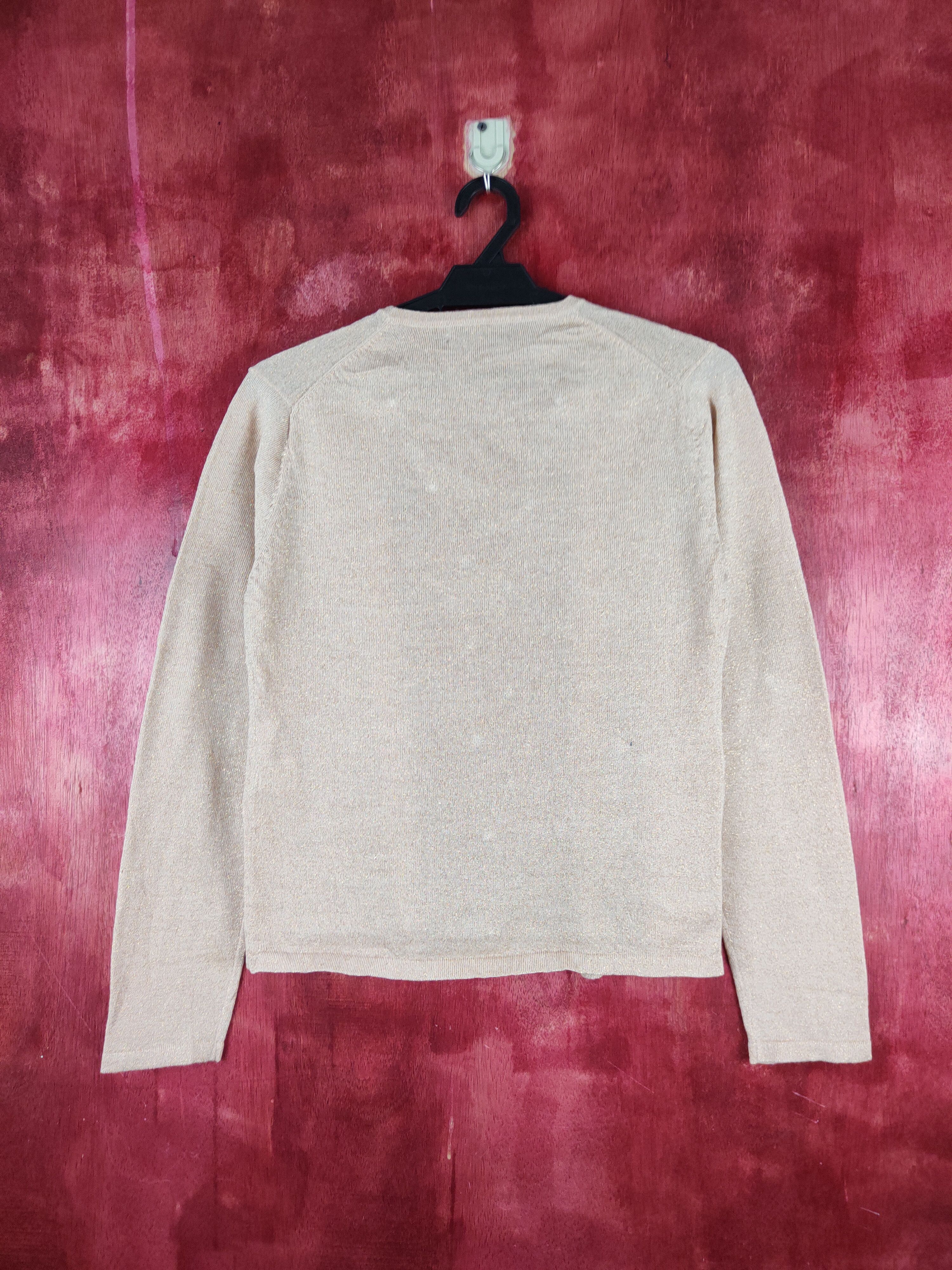 Japanese Brand Espritmur Brown/Gold Shining Cardigan knitwear vintage #S857 Size S / US 4 / IT 40 - 8 Thumbnail