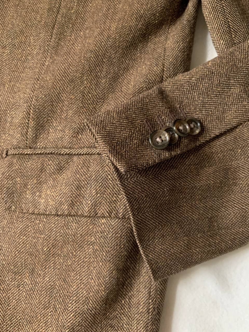 Corneliani Corneliani Brown Wool Silk Cashmere Blazer Size 40R - 2 Thumbnail