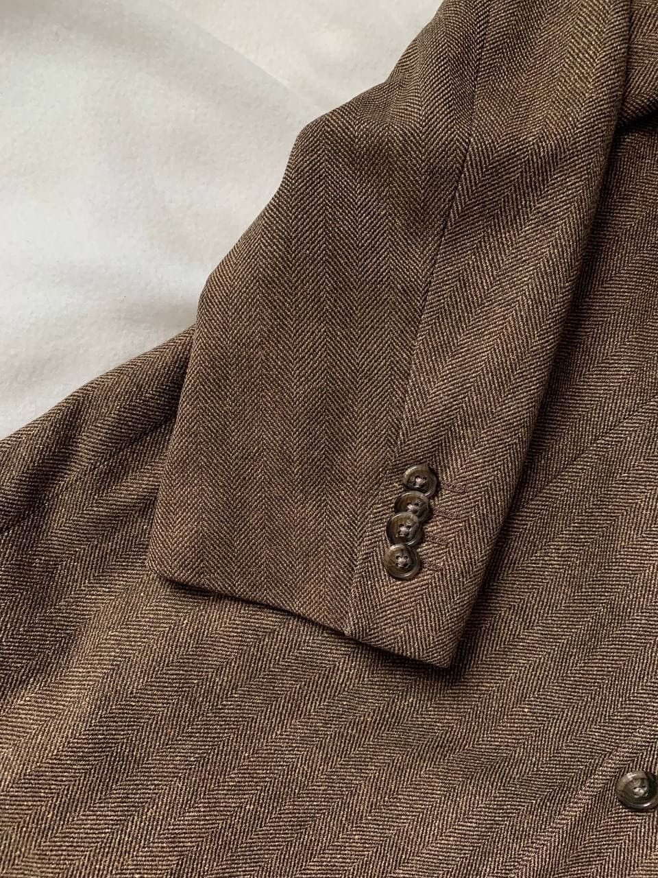 Corneliani Corneliani Brown Wool Silk Cashmere Blazer Size 40R - 4 Thumbnail