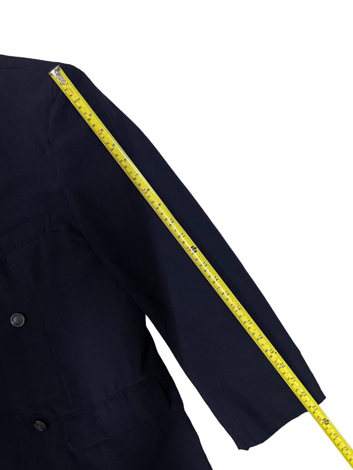 Issey Miyake Issey Miyake Double-Breasted Wool and Silk-Blend Suit Jacket Size US S / EU 44-46 / 1 - 15 Thumbnail