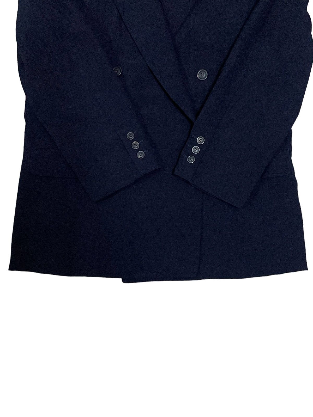 Issey Miyake Issey Miyake Double-Breasted Wool and Silk-Blend Suit Jacket Size US S / EU 44-46 / 1 - 5 Thumbnail