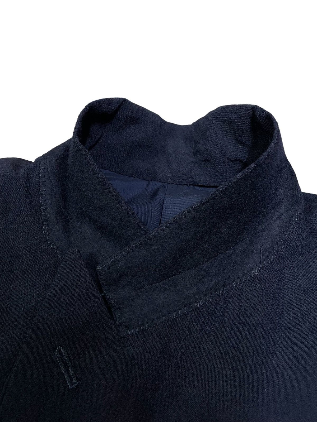 Issey Miyake Issey Miyake Double-Breasted Wool and Silk-Blend Suit Jacket Size US S / EU 44-46 / 1 - 9 Thumbnail