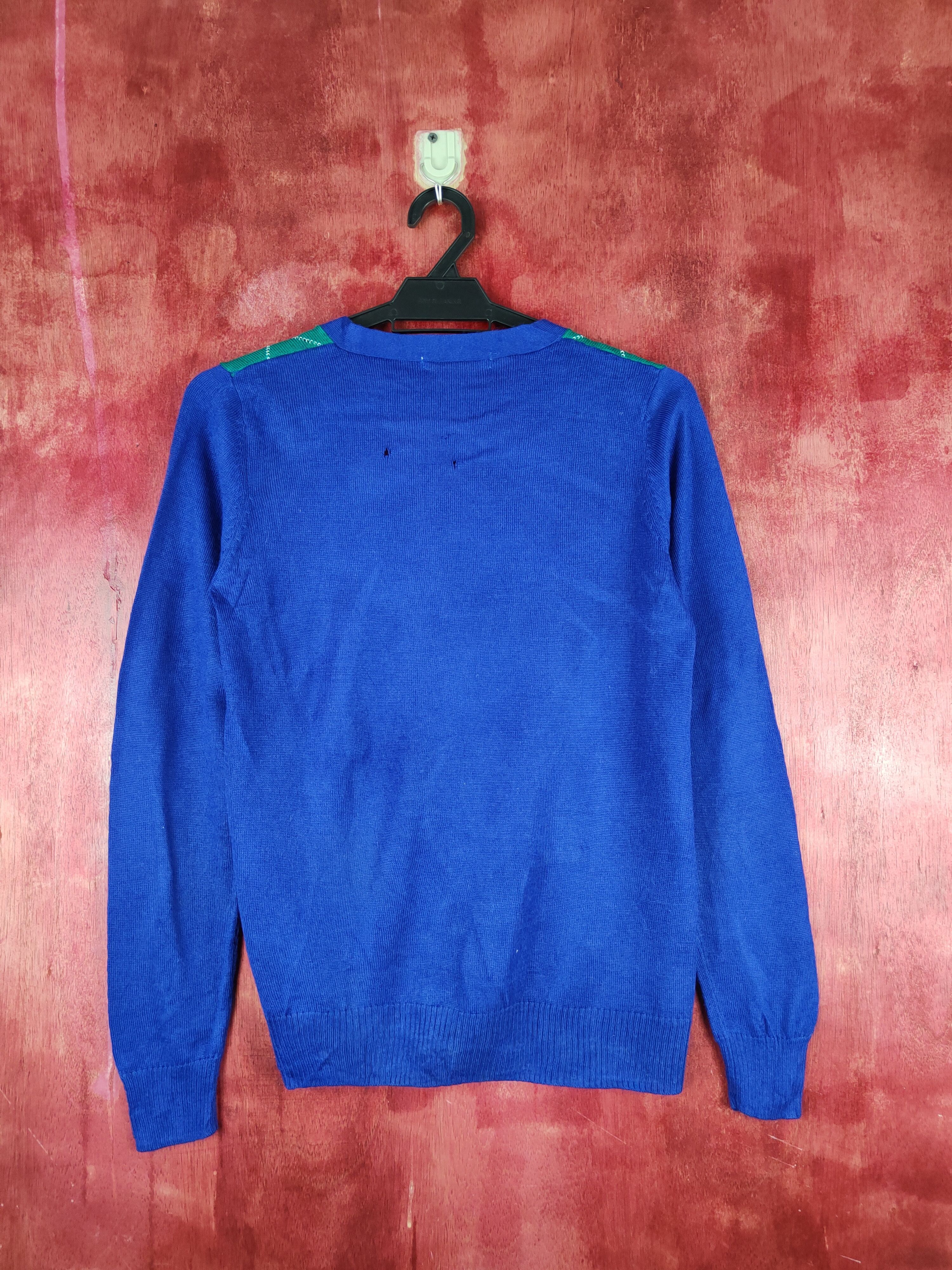 Japanese Brand Lowrys Farm diamond Blue Cardigan knitwear #S886 Size M / US 6-8 / IT 42-44 - 8 Thumbnail