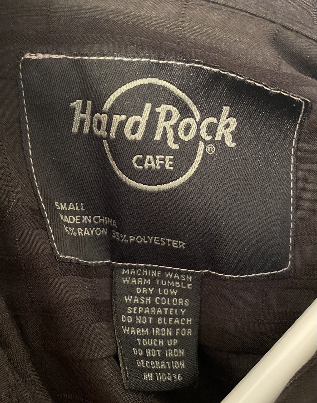 Hard Rock Cafe × Vintage Vintage Hard Rock Cafe Chicago Mens Black Button Up Shirt Size US S / EU 44-46 / 1 - 6 Thumbnail