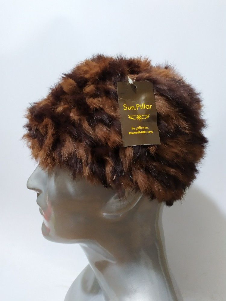 Japanese Brand 🔥Sun Pillar By Gallon Inc Japan Fur Beanie Hats Nice design Size ONE SIZE - 3 Thumbnail