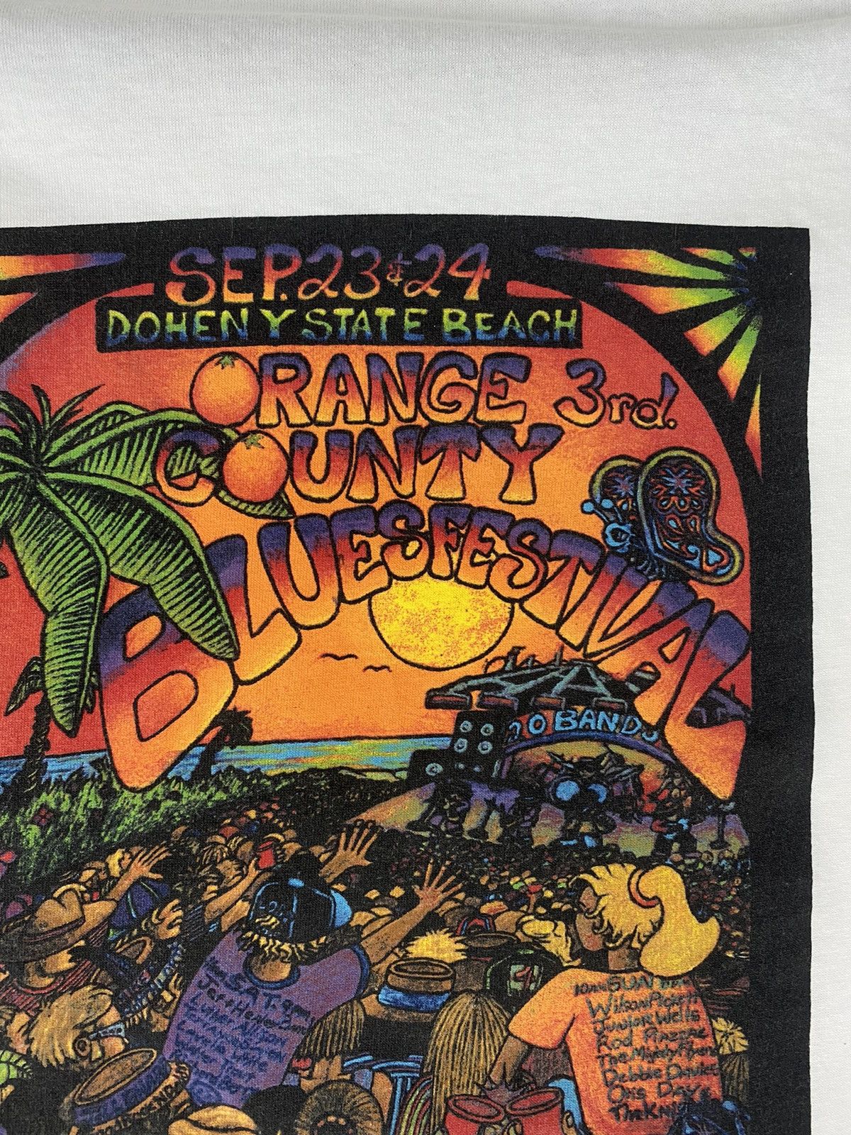 Band Tees Vintage rare blues festival orange county Size US M / EU 48-50 / 2 - 3 Thumbnail