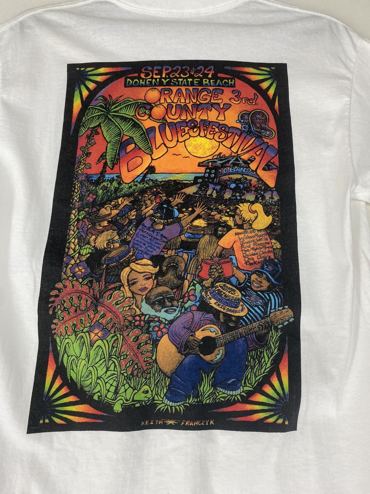 Band Tees Vintage rare blues festival orange county Size US M / EU 48-50 / 2 - 2 Thumbnail