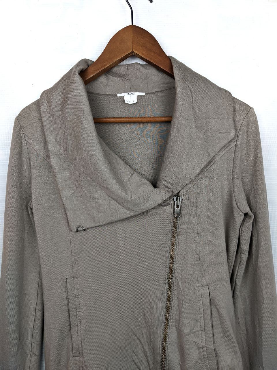 Helmut Lang HELMUT LANG Asymmetrical zip sweatshirt jacket Size S / US 4 / IT 40 - 2 Thumbnail