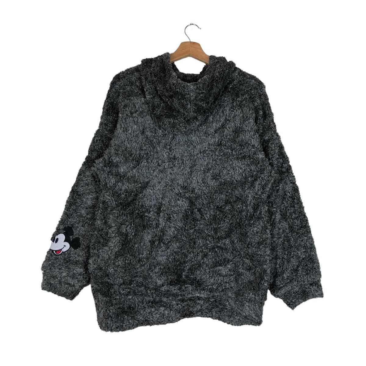 Hypebeast Mickey Spellout Faux Fur Hoodie Size M / US 6-8 / IT 42-44 - 7 Thumbnail