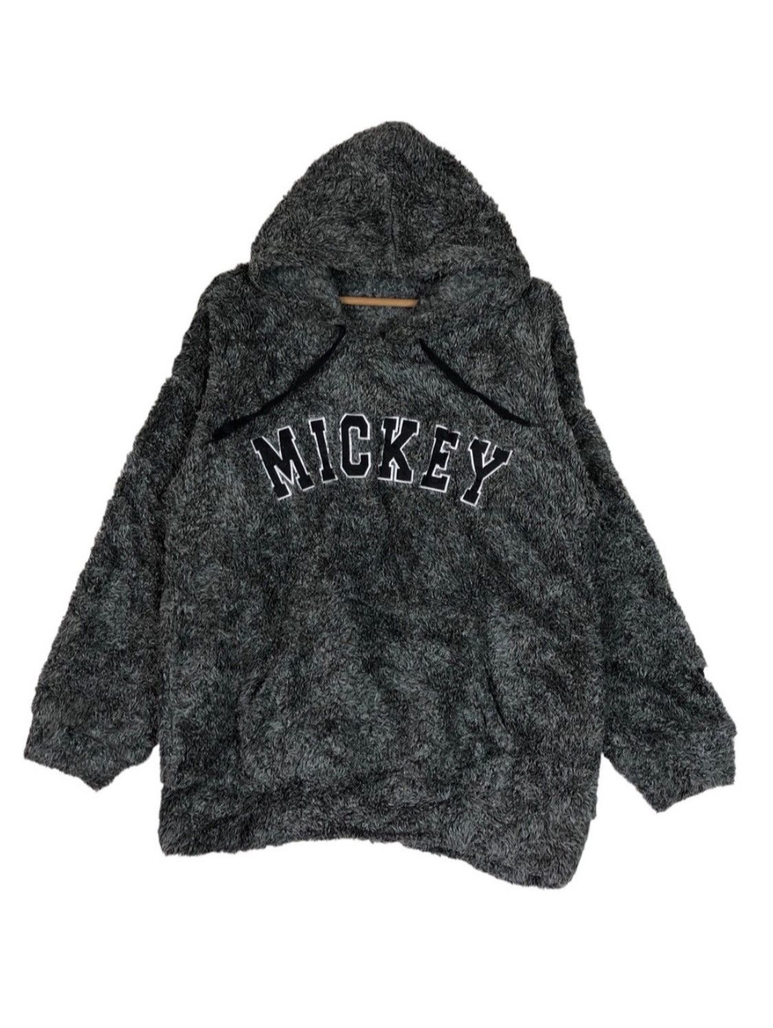Hypebeast Mickey Spellout Faux Fur Hoodie Size M / US 6-8 / IT 42-44 - 1 Thumbnail