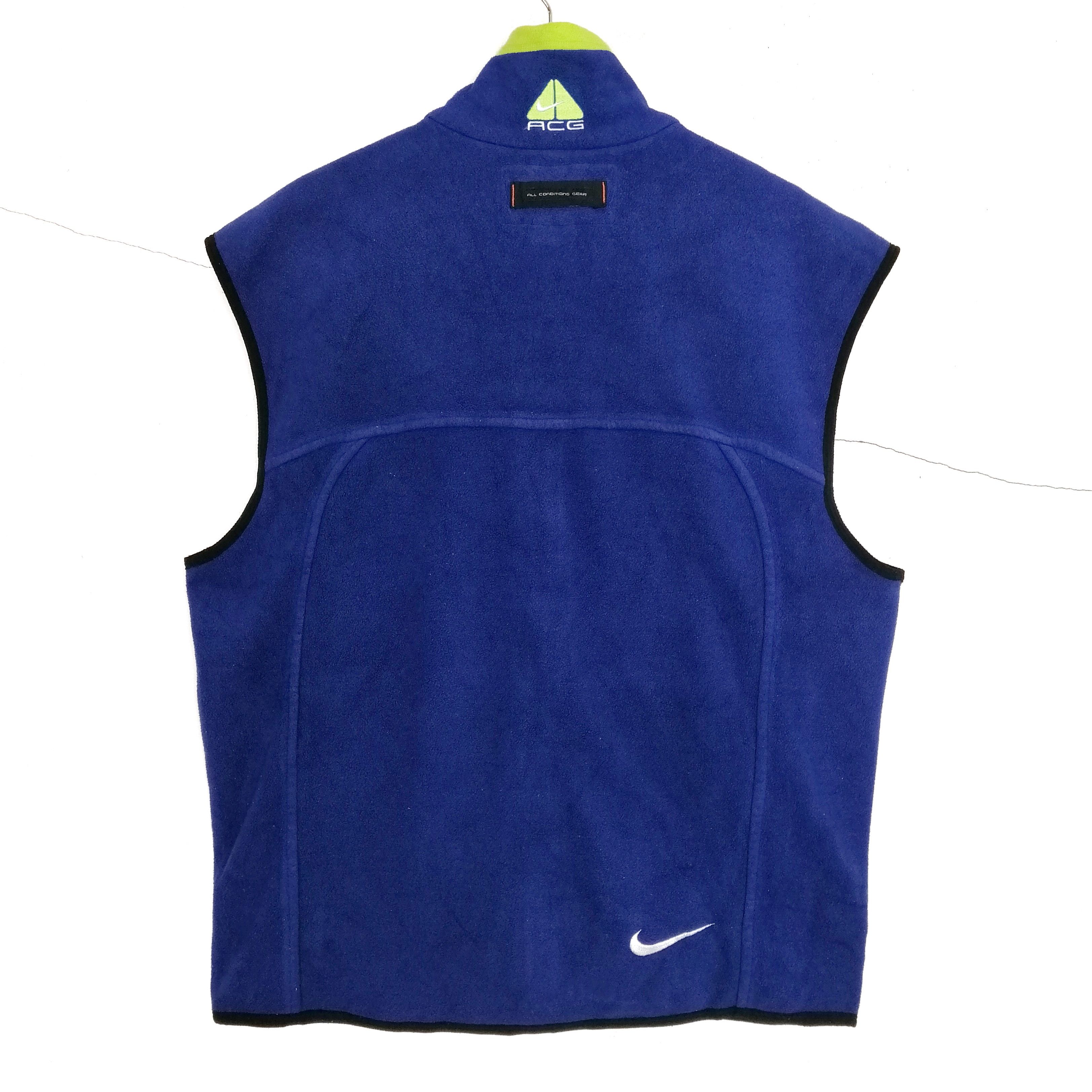 Nike 🔥Vintage Nike ACG fleece sports vest therma-Fit Size US L / EU 52-54 / 3 - 3 Thumbnail