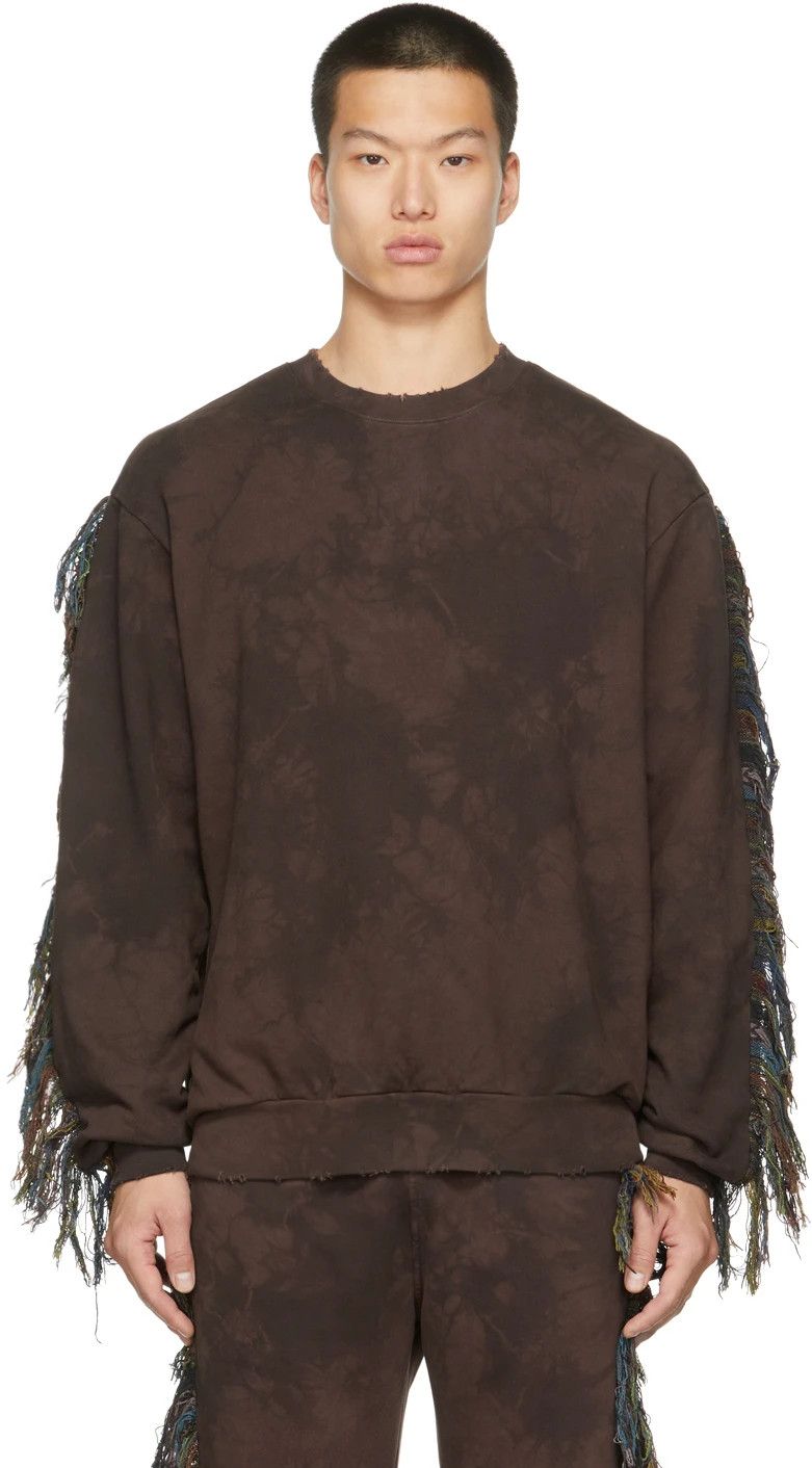 Alchemist ALCHEMIST Brown Surf Fringe Sweatshirt L Size US L / EU 52-54 / 3 - 1 Thumbnail