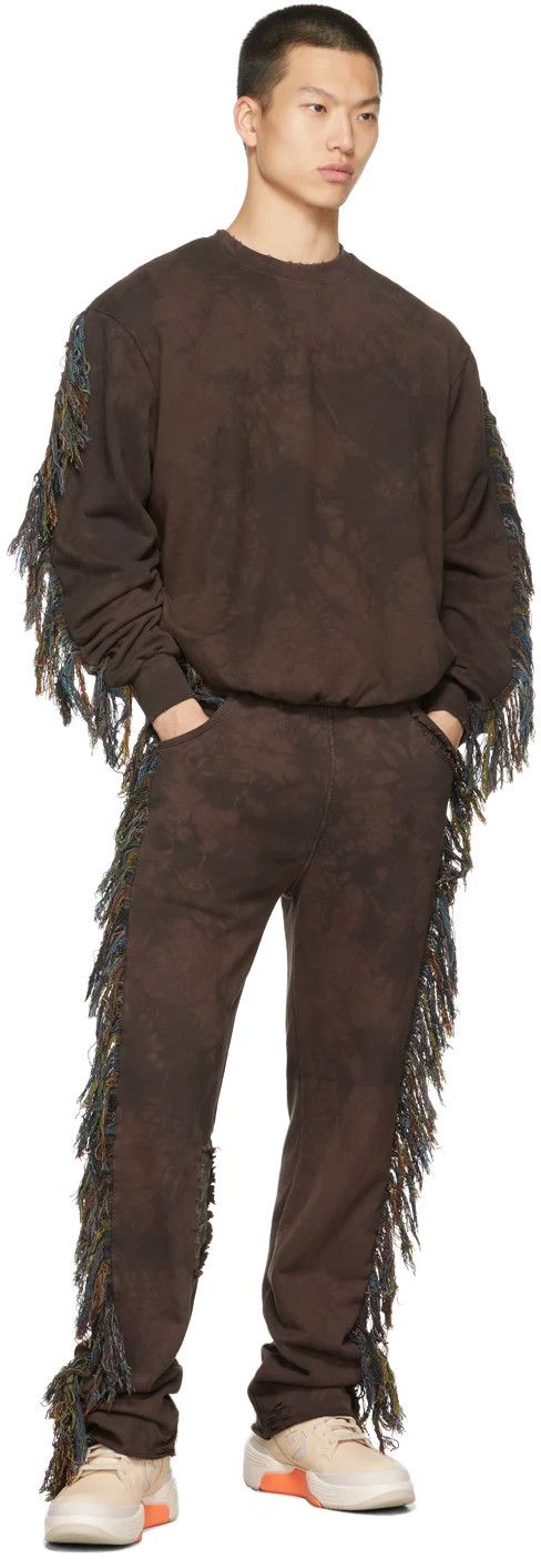 Alchemist ALCHEMIST Brown Surf Fringe Sweatshirt L Size US L / EU 52-54 / 3 - 4 Thumbnail