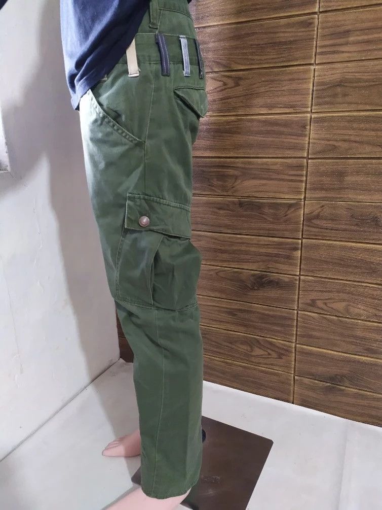 Japanese Brand Dominate Handcrafted Cargo Tactical Pants Double Waist Size US 29 - 3 Thumbnail