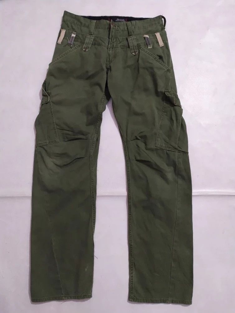 Japanese Brand Dominate Handcrafted Cargo Tactical Pants Double Waist Size US 29 - 6 Thumbnail