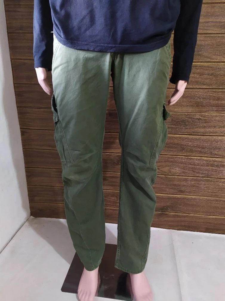 Japanese Brand Dominate Handcrafted Cargo Tactical Pants Double Waist Size US 29 - 5 Thumbnail