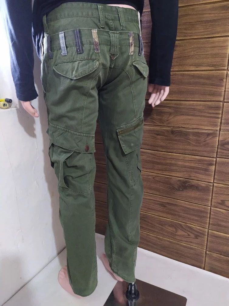 Japanese Brand Dominate Handcrafted Cargo Tactical Pants Double Waist Size US 29 - 4 Thumbnail