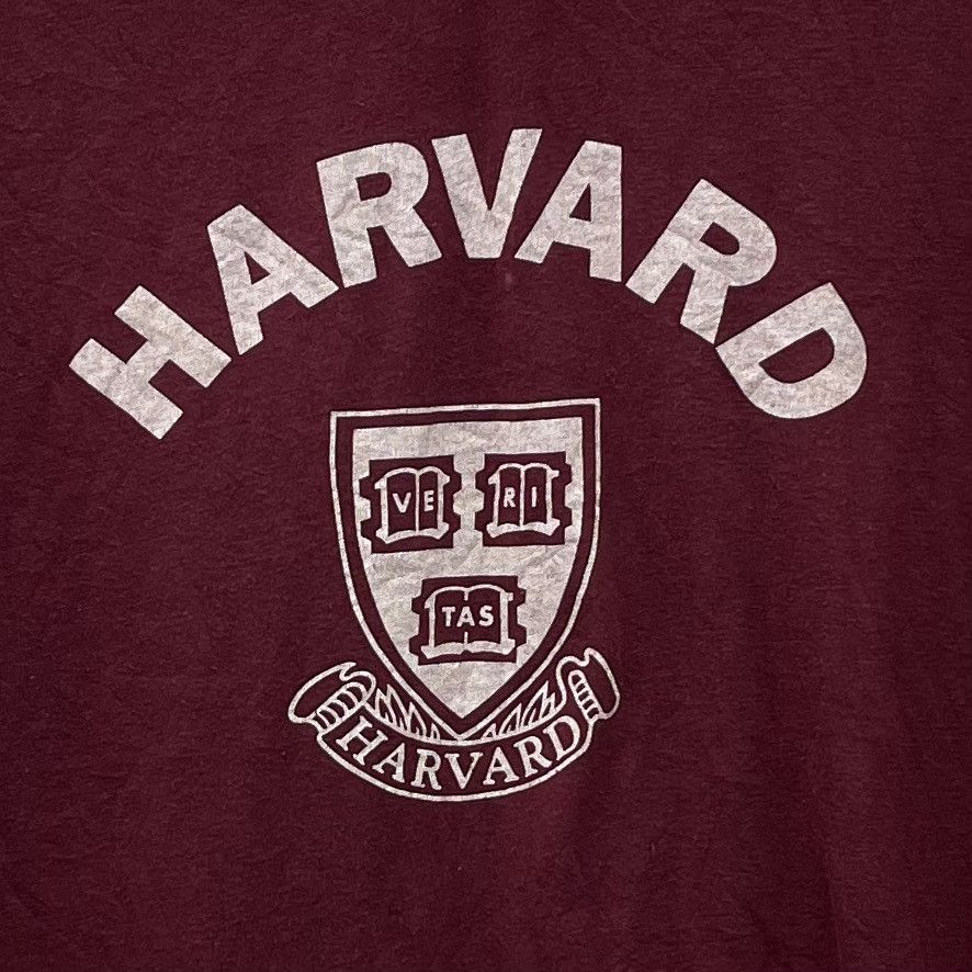 Vintage Vintage HARVARD University T-Shirt Harvard Veritas Size US XL / EU 56 / 4 - 2 Thumbnail