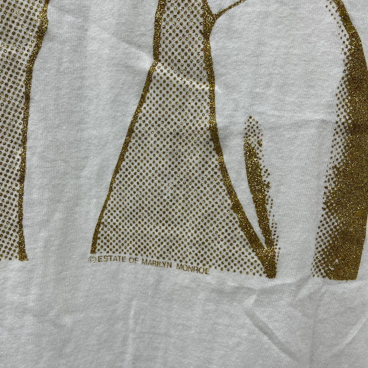 Band Tees × Vintage Diamond Dust MARILYN MONROE Glitter Graphic Vintage 90s Xl Size US XL / EU 56 / 4 - 3 Thumbnail