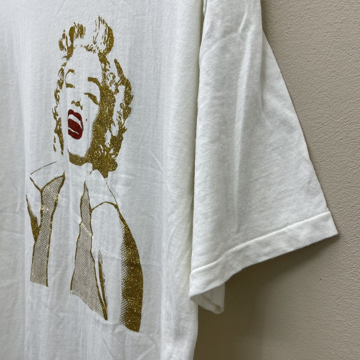 Band Tees × Vintage Diamond Dust MARILYN MONROE Glitter Graphic Vintage 90s Xl Size US XL / EU 56 / 4 - 2 Thumbnail