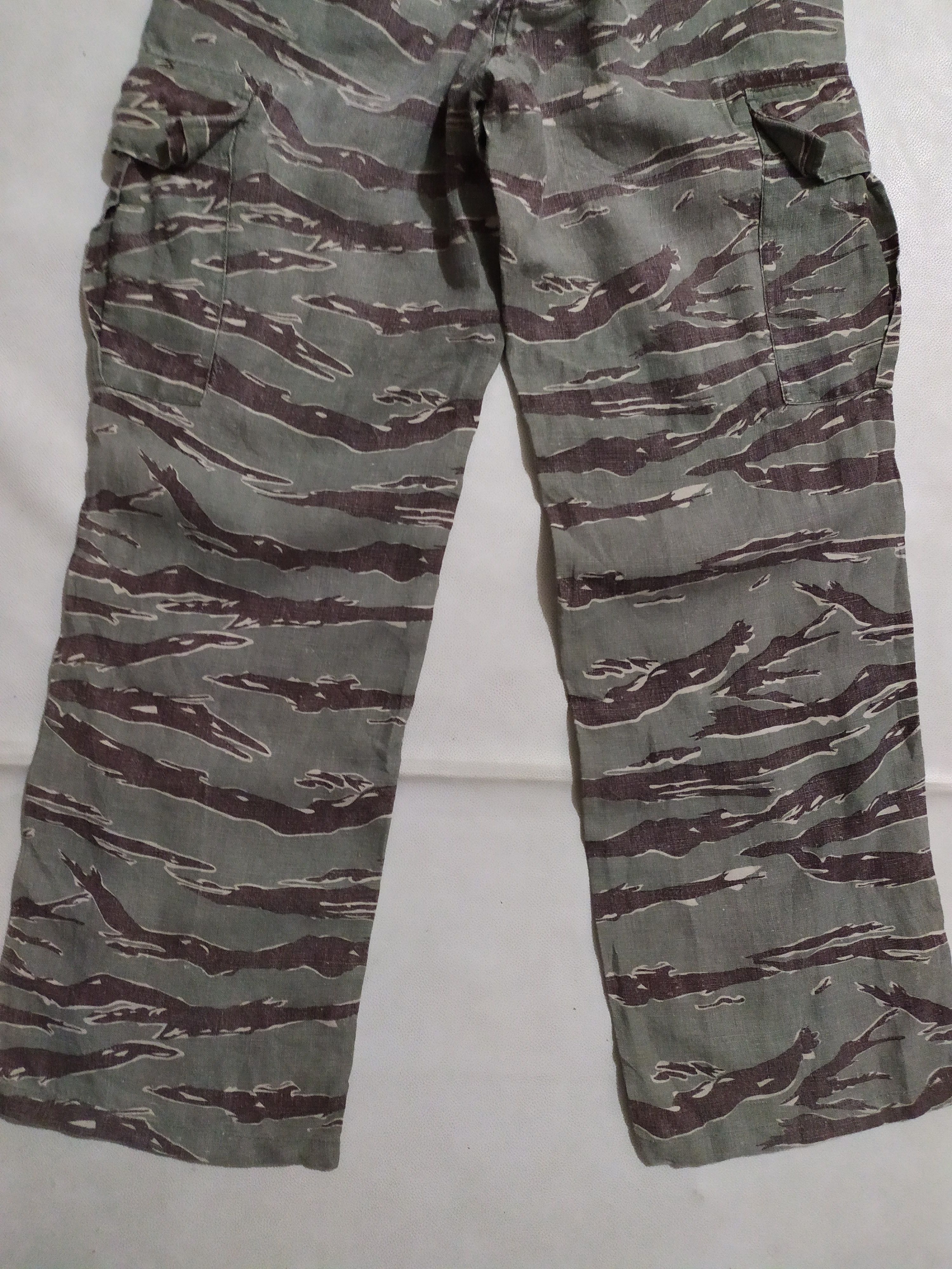 United Arrows 🔥United Arrow Tiger Camo Linen Cargo Pants Pink Label Size US 30 / EU 46 - 9 Thumbnail