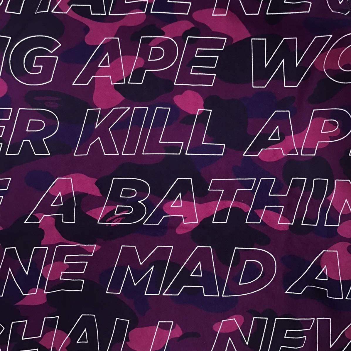 Bape BAPE text color camo Shark full zip hoodie purple camo ape Size US S / EU 44-46 / 1 - 7 Thumbnail