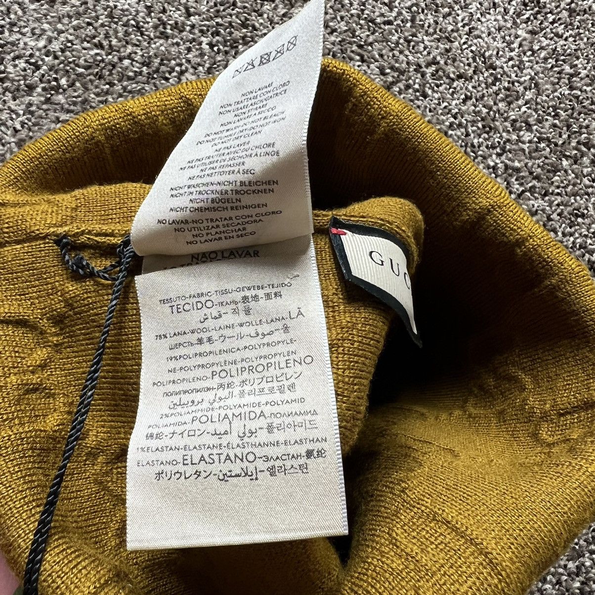 Gucci Gucci Monogram Beanie Camel New Size ONE SIZE - 6 Thumbnail