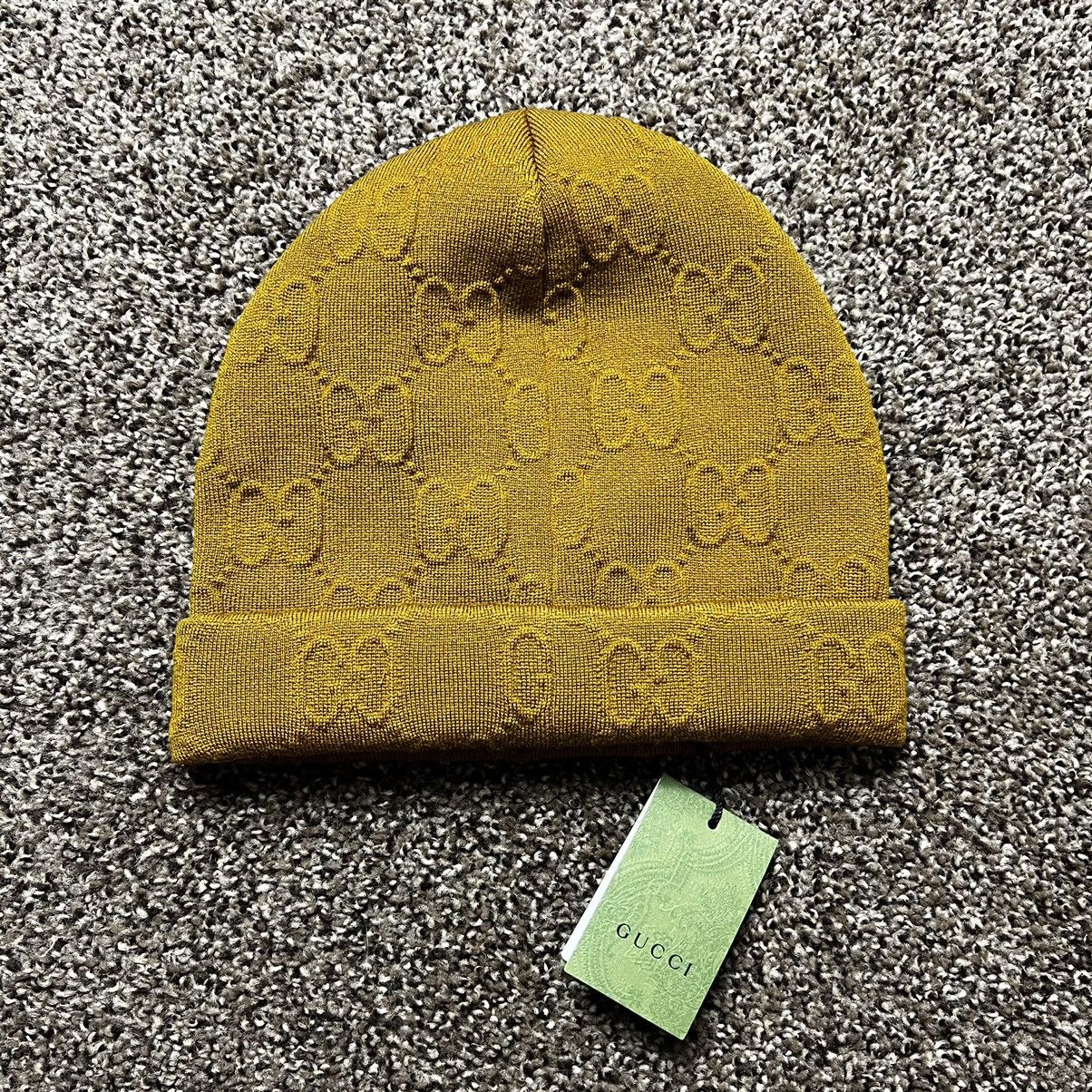 Gucci Gucci Monogram Beanie Camel New Size ONE SIZE - 2 Thumbnail