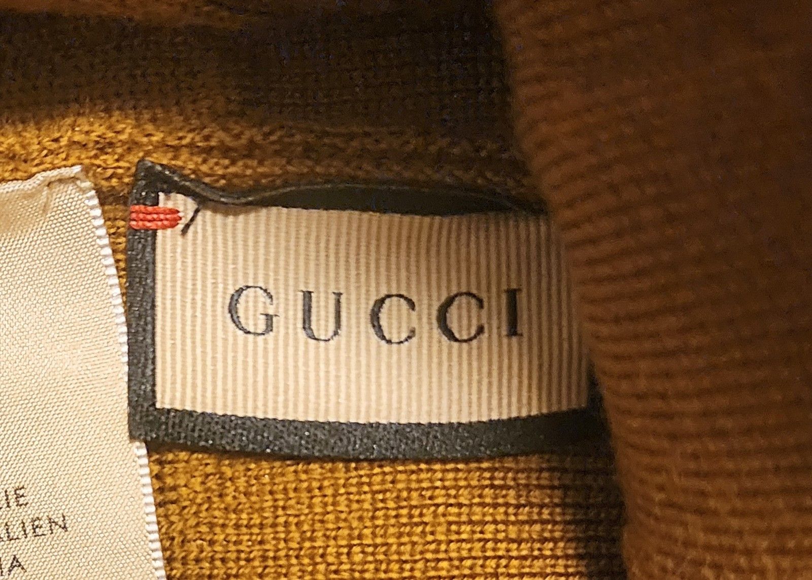 Gucci Gucci Monogram Beanie Camel New Size ONE SIZE - 8 Thumbnail
