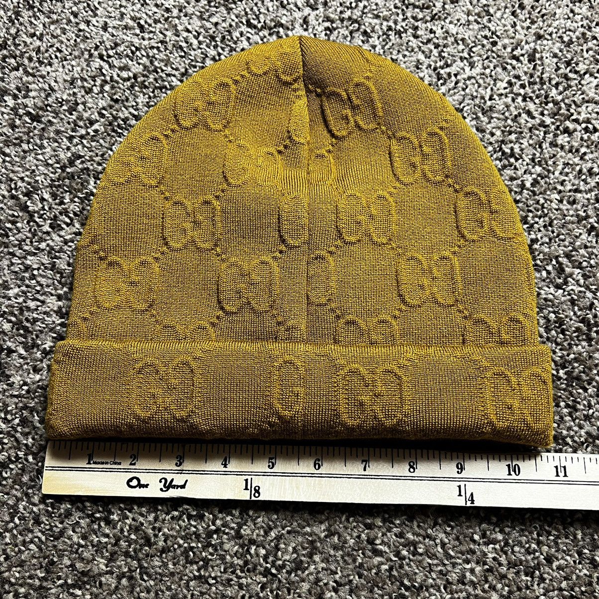 Gucci Gucci Monogram Beanie Camel New Size ONE SIZE - 7 Thumbnail
