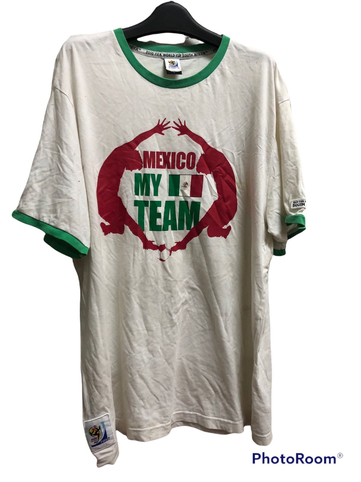 image of Tee Vintage Fifa World Cup 2010 Official in White, Men's (Size XL)