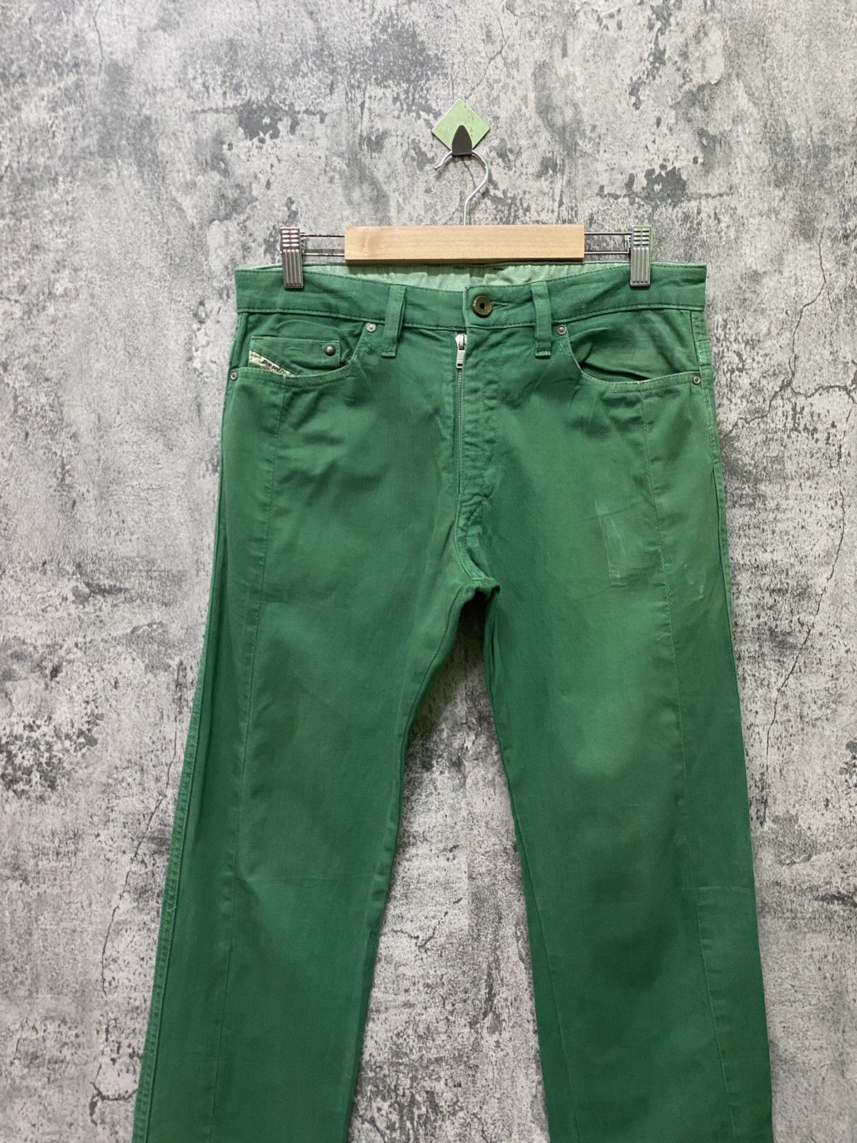 Diesel DIESEL INDUSTRY Green Reconstructed Distressed Pant Size US 30 / EU 46 - 3 Thumbnail
