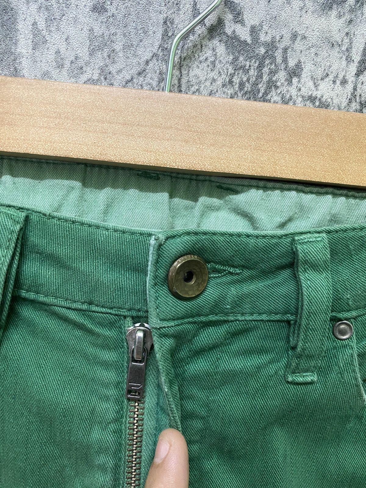 Diesel DIESEL INDUSTRY Green Reconstructed Distressed Pant Size US 30 / EU 46 - 11 Thumbnail
