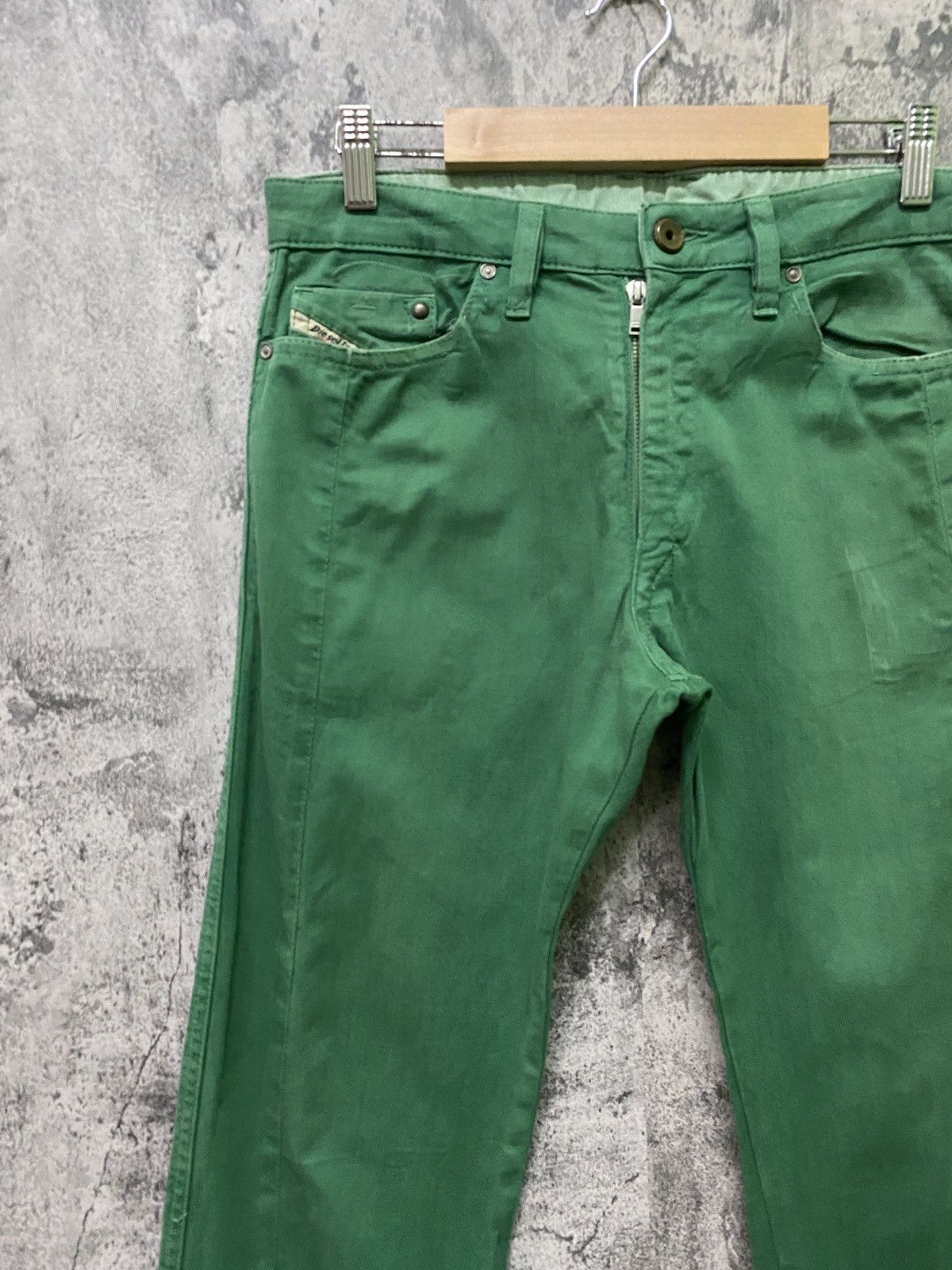 Diesel DIESEL INDUSTRY Green Reconstructed Distressed Pant Size US 30 / EU 46 - 4 Thumbnail