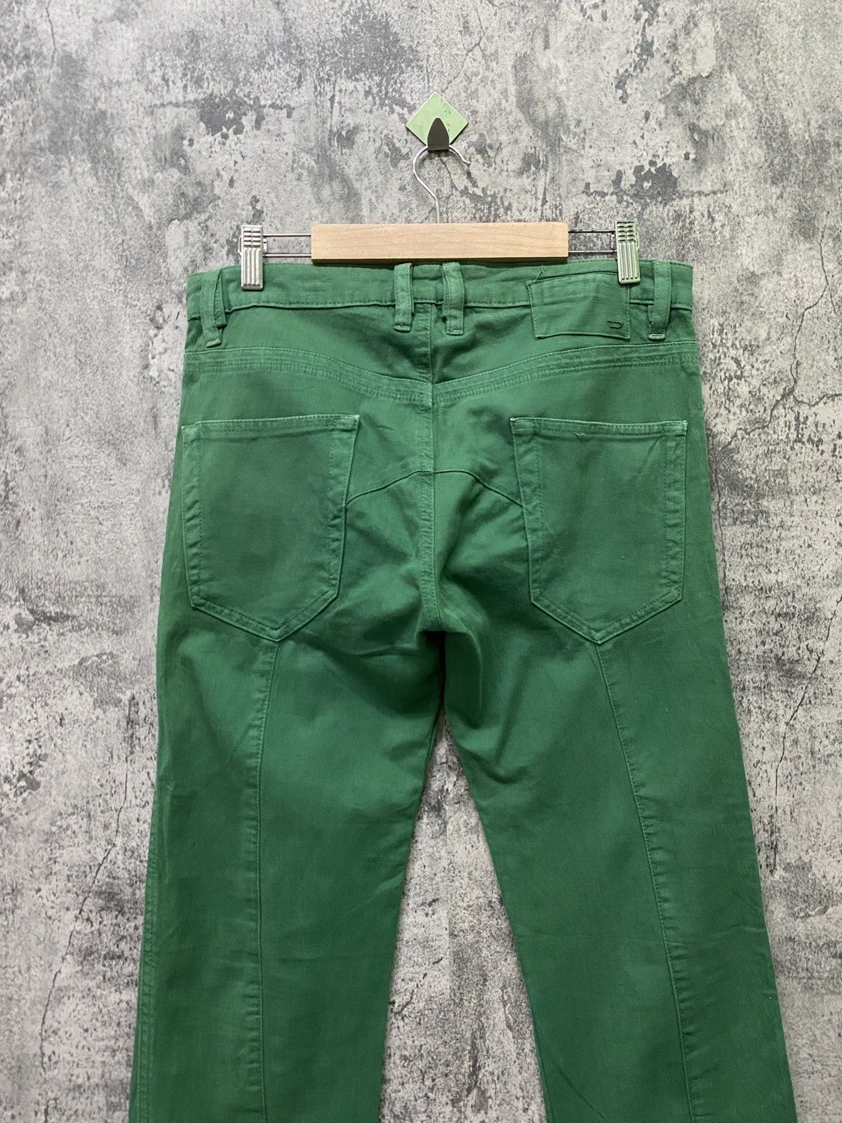 Diesel DIESEL INDUSTRY Green Reconstructed Distressed Pant Size US 30 / EU 46 - 13 Thumbnail