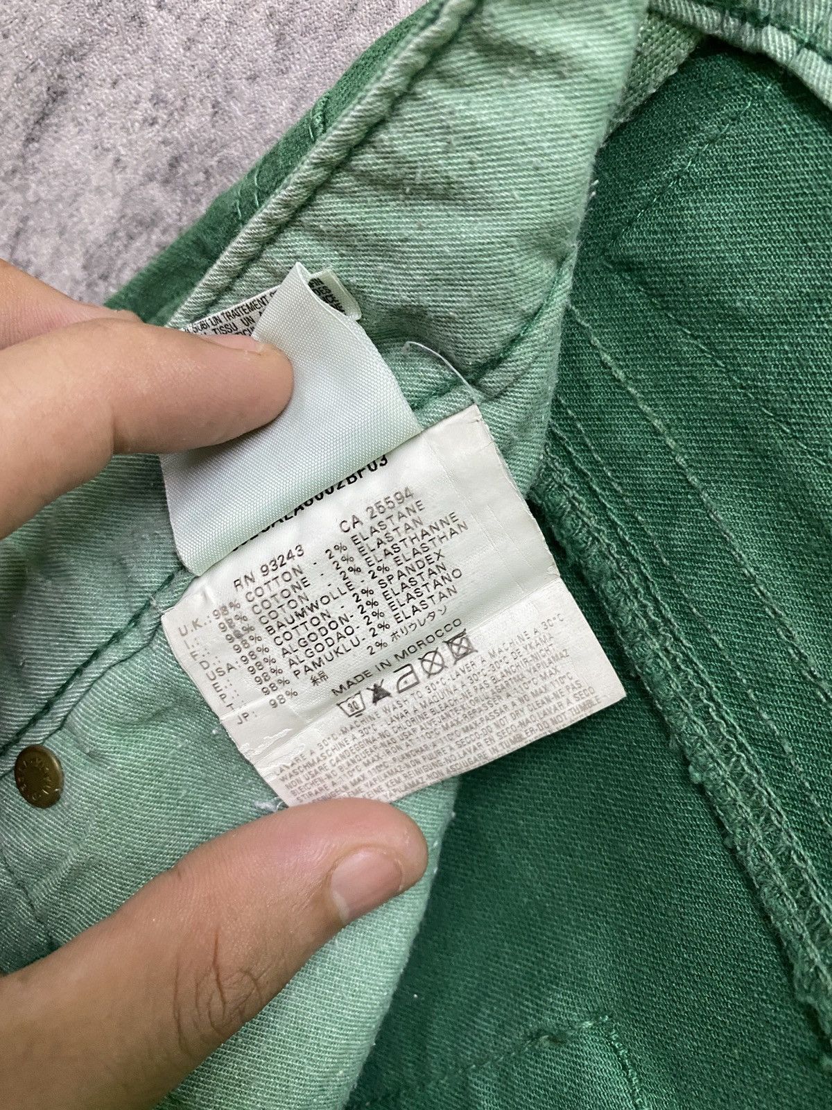 Diesel DIESEL INDUSTRY Green Reconstructed Distressed Pant Size US 30 / EU 46 - 22 Thumbnail